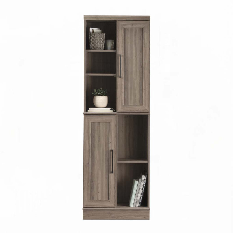 Grande armoire de rangement 71,42 "Farmhouse, Gris brun