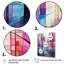 «Pink and Blue Cubic Forest Landscape - Winter Landscape», art mural-1987707598-1987707445