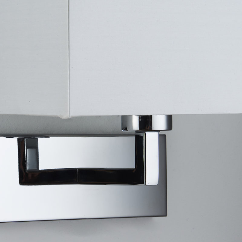 Sempronius Steel (accents) Armed Sconce, Chrome