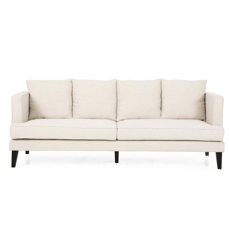 Canapé moderne à 3 places avec dossier et accoudoirs capitonnés Mirod Comfy