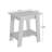 Farmhouse Square End Table with 2-Tier Storage Shelf, Small Space Nightstand for Living Room or Entryway, Easy Assembly-500977191