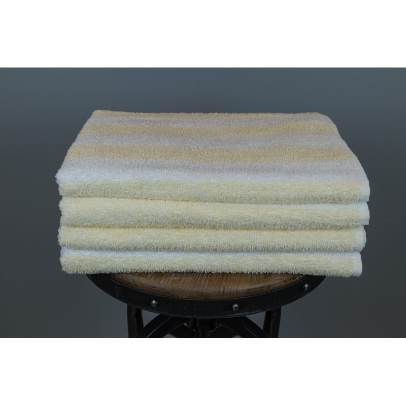 Fibertone By 1888 Mills Midweight Beach Towel, Sandstone