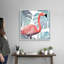 «Flamingo Splash I», art mural sur toile-78027951-78027944