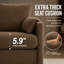 Fauteuil d'appoint surdimensionné en chenille 32,7 po-802451605