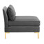 Canapé modulaire réversible en velours de coin avec repose-pieds 134 po Ardent-122878330