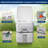 SereneLife 5.3 Gallons GPF One-Piece Toilet (Seat Included)