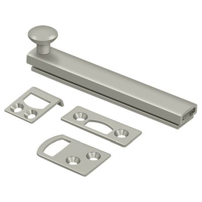 Deltana 4SBCS15 4" Surface Bolt, Concealed Screw, HD in Brushed Nickel