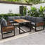 Garden Conversation Set For 8 People Gray