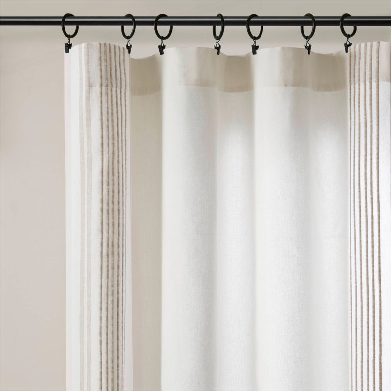 50x84" 2 window panels with 16 rings