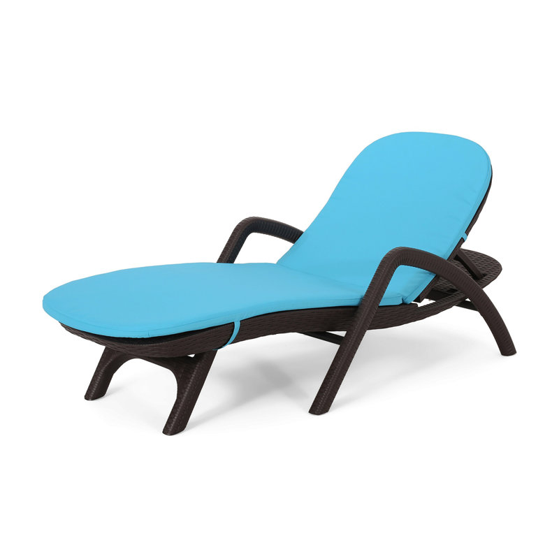 MIKAEL CHAISE LOUNGE WITH CUSHION, Blue