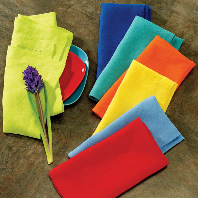 Riviera Linen Square Napkin, Navy