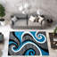 Tapis abstrait turquoise / gris Mccampbell-28997873