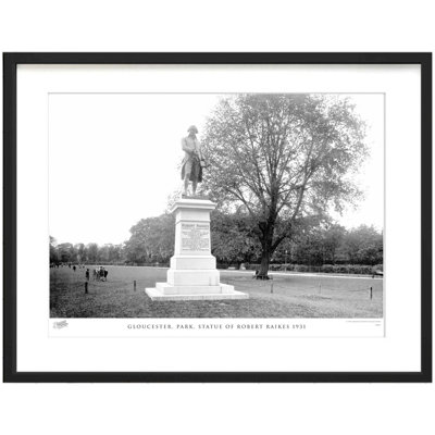 Gloucester, Park, Statue of Robert Raikes 1931 1 Piece Single Picture Frame Wall Art