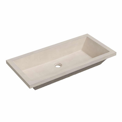 Arcata 30" Undermount Concrete Trough Bathroom Sink