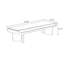Banc rembourré en bois massif noir-1233421003