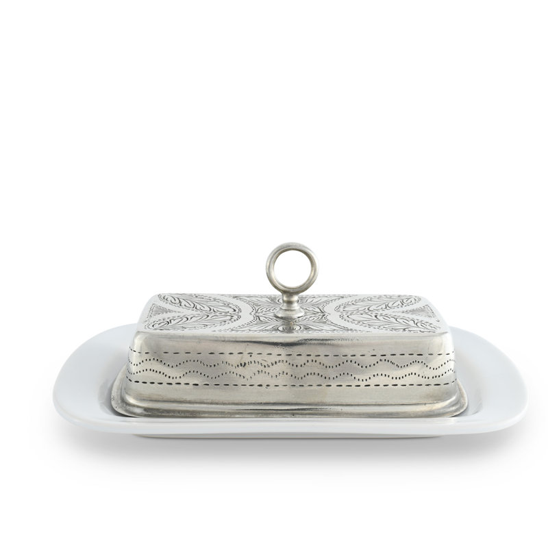 Provencal Pewter Butter Dish