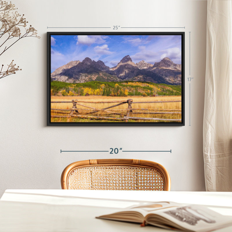 Impression sur toile Grand Teton, H 17 po x l 25 po