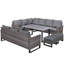 Ensemble de conversation modulaire avec coussins 5 pièces Nazime-91440569