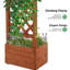 Tonnelle de jardin en bois avec jardinière, arche de mariage pour ...