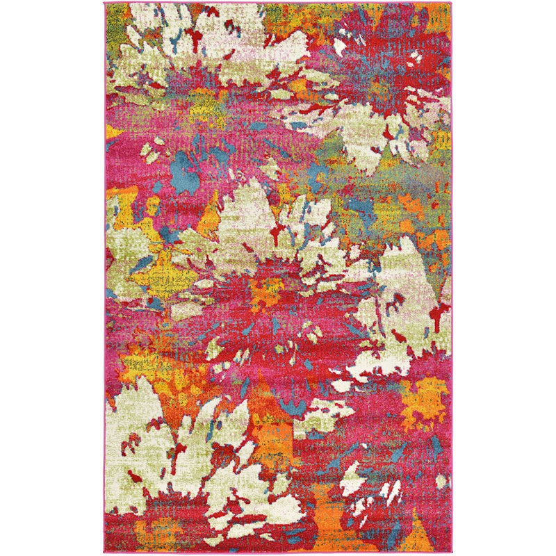 Tanguay Abstract Indoor Rug, Rectangle 5' x 8'