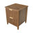 Aerica 2-Drawer Reclaimed Pine Nightstand, Brown