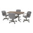Extendable Double Pedestal Dining Set
