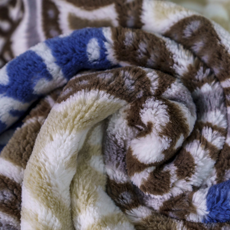 Moonlight Blue Knitted Microfiber Baby Throw Blanket