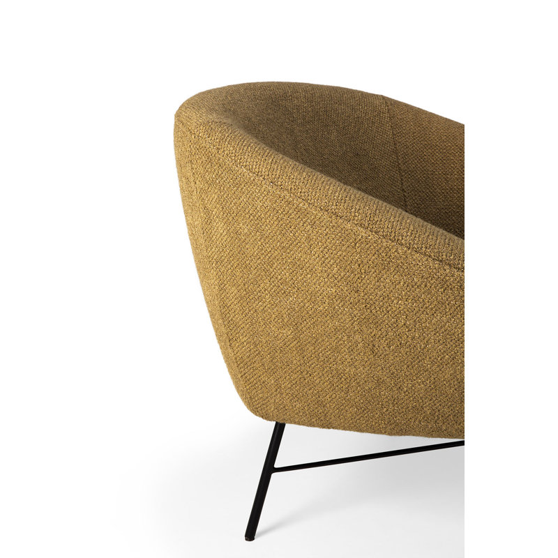 Barrow Barrel Chair, Ginger Polyester Blend
