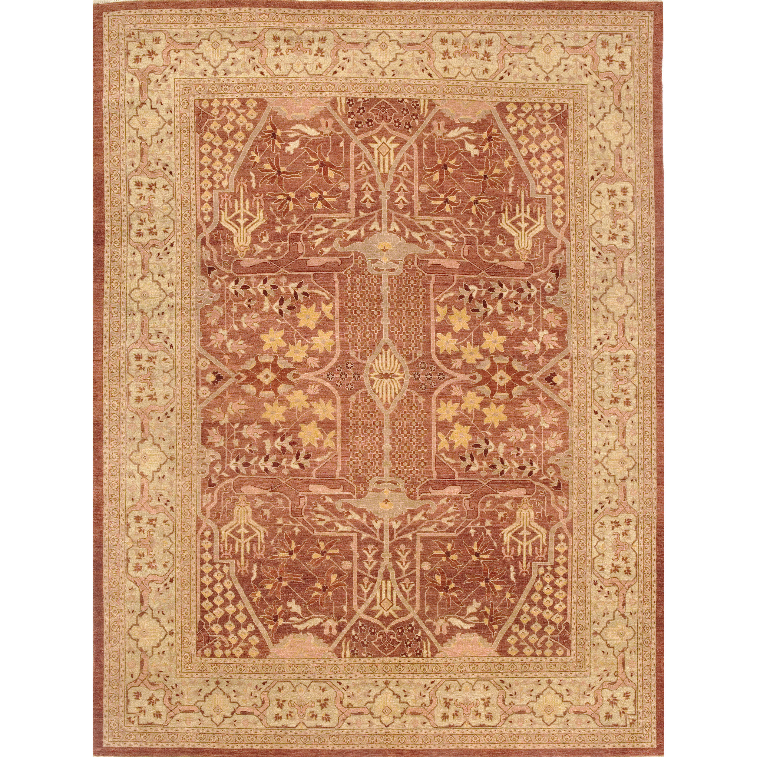 Bokara Rug Co., Inc. Rectangle Oriental Hand-Knotted Wool Area Rug in ...
