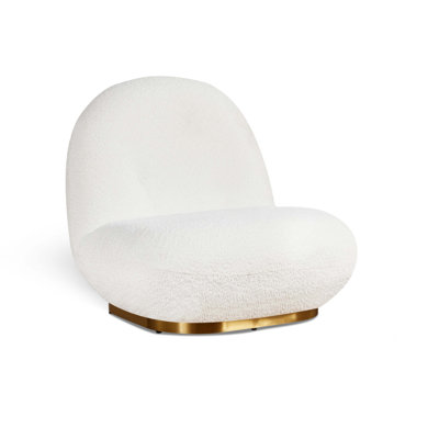 Méridienne Leif White Plush Glam