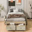 Grand lit plateforme avec 6 tiroirs de rangement-905232014-905232015