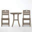 Ensemble bistro 3 pièces avec table ronde et 2 chaises-1565978758