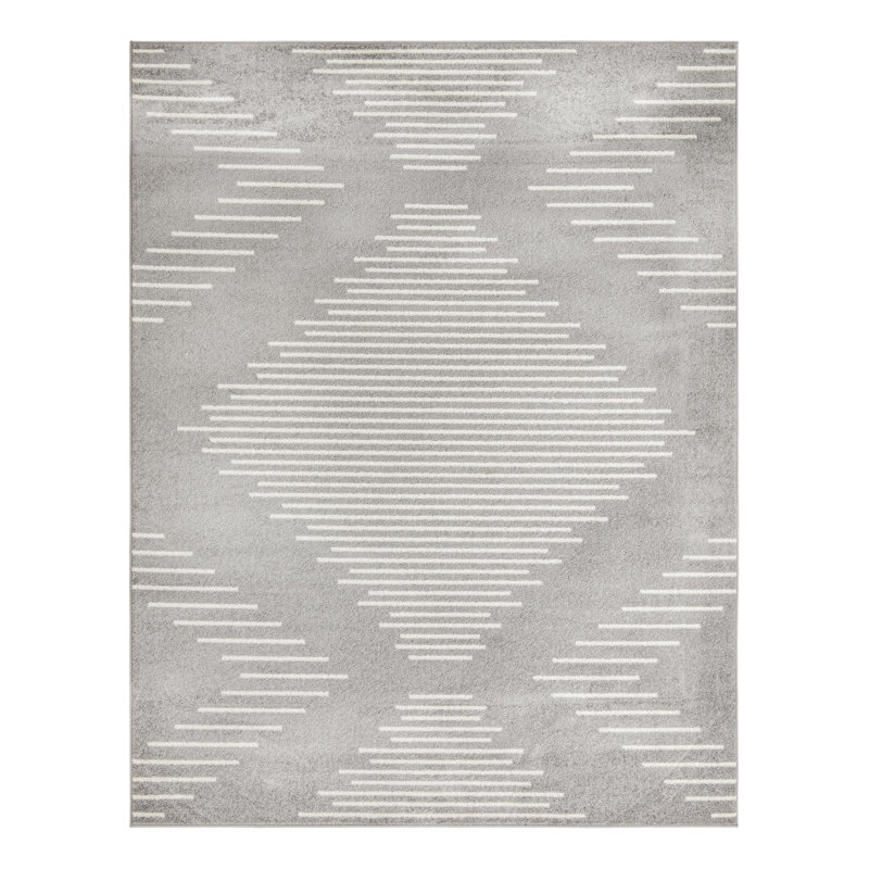 Synthetic Geometric Indoor Rug, Rectangle 7'10" x 10'
