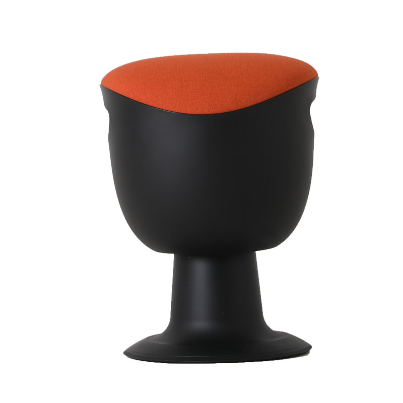Perley Adjustable Height Ergonomic Active Stool, Orange