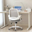 Chaise de bureau ergonomique en filet avec accoudoirs, conception peu encombrante et base en acier-1679359910-1697125963