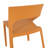4-Person Patio Dining Set, Indoor & Outdoor Polypropylene Side Chairs with White Rectangular Table - Lightweight PP Tabletop with Metal Legs-1434586351