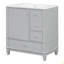 Meuble-lavabo 30 po avec lavabo, une porte avec tablette et trois tiroirs, porte à fermeture en douceur-2102690618