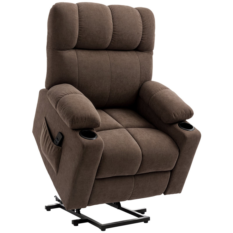 Munsell 91cm Wide Lift Assist Standard Recliner, Brown