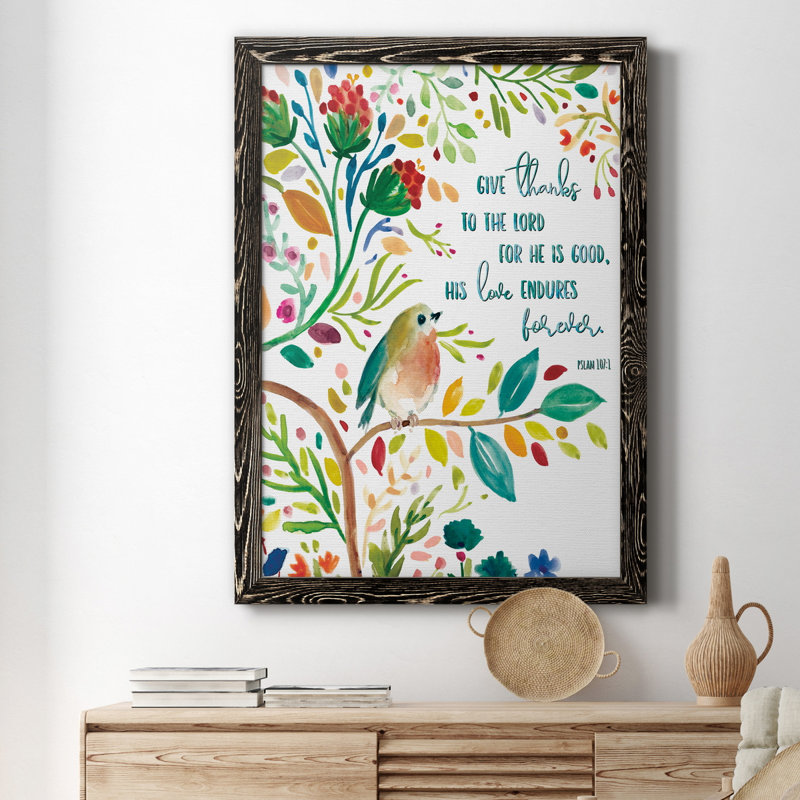 Offrez des mercis - Peinture sur toile encadrée, H 20 po x l 17 po x P 1,5 po, Noir