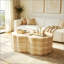 Tables de bout rondes gigognes en bois pour tables basses