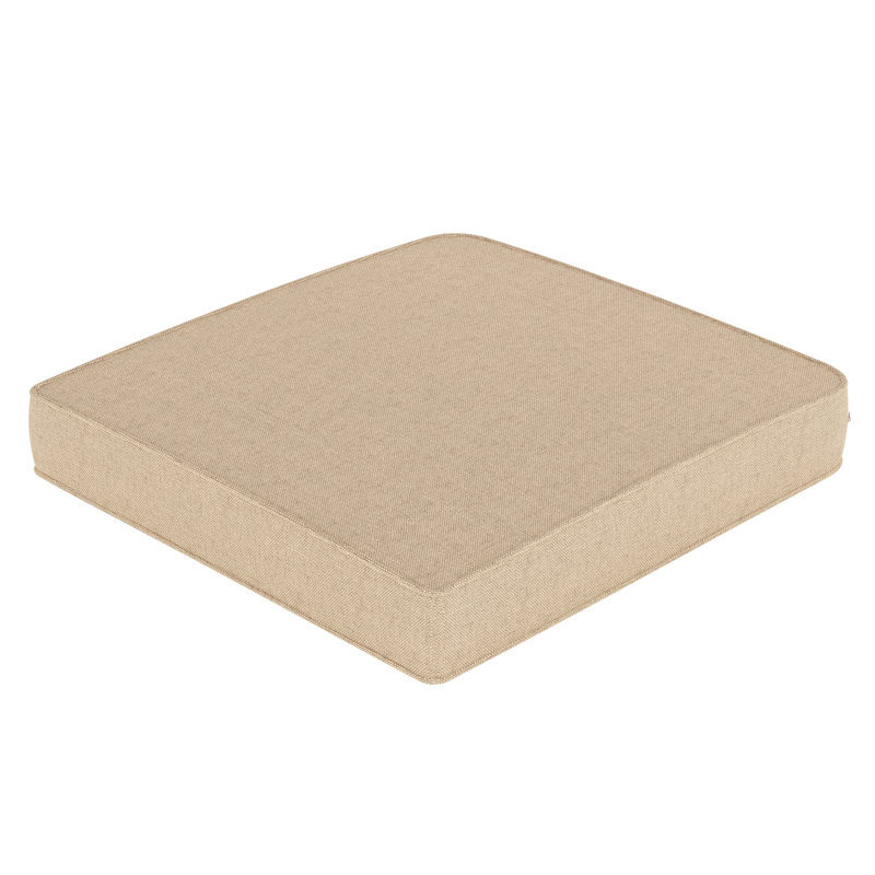 Outdoor Sunbrella® Seat Cushion, Antique Beige Sunbrella® Canvas