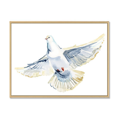" Flying White Dove Bird II "