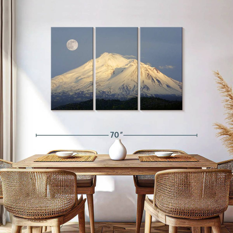 Alvord Mount Shasta Night Moon, 36" H x 57" W