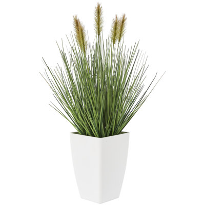 Ber 20.2 " H Faux Pampas Grass Plant in Plastic Pot