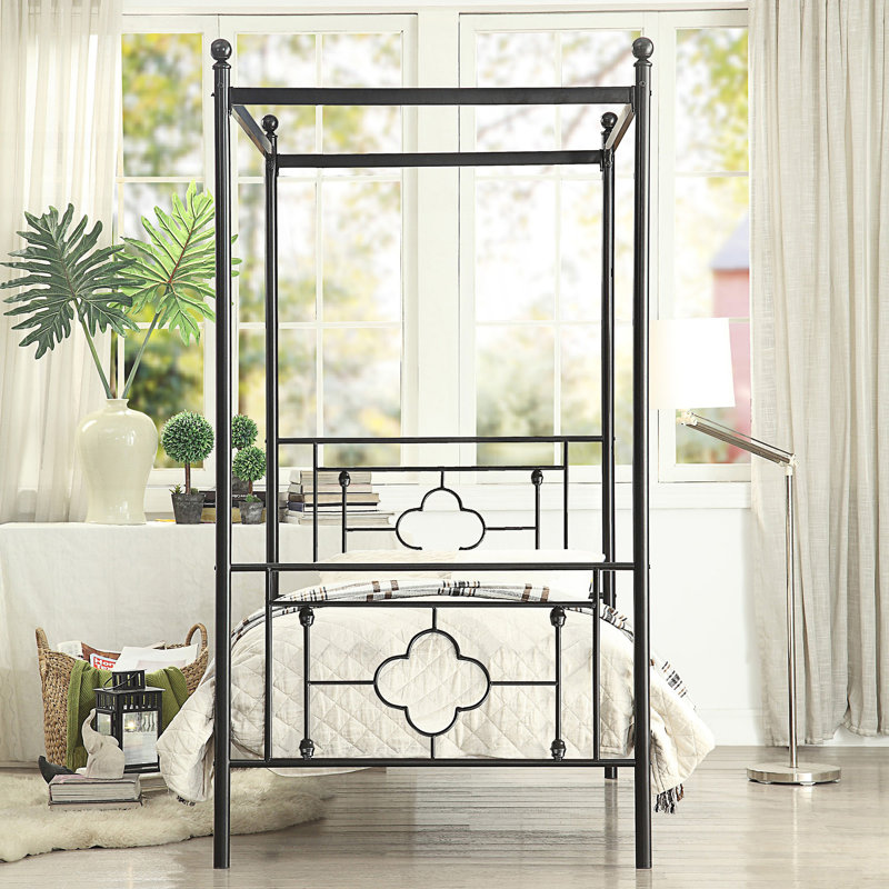 1Pc Twin Platform Canopy Bed