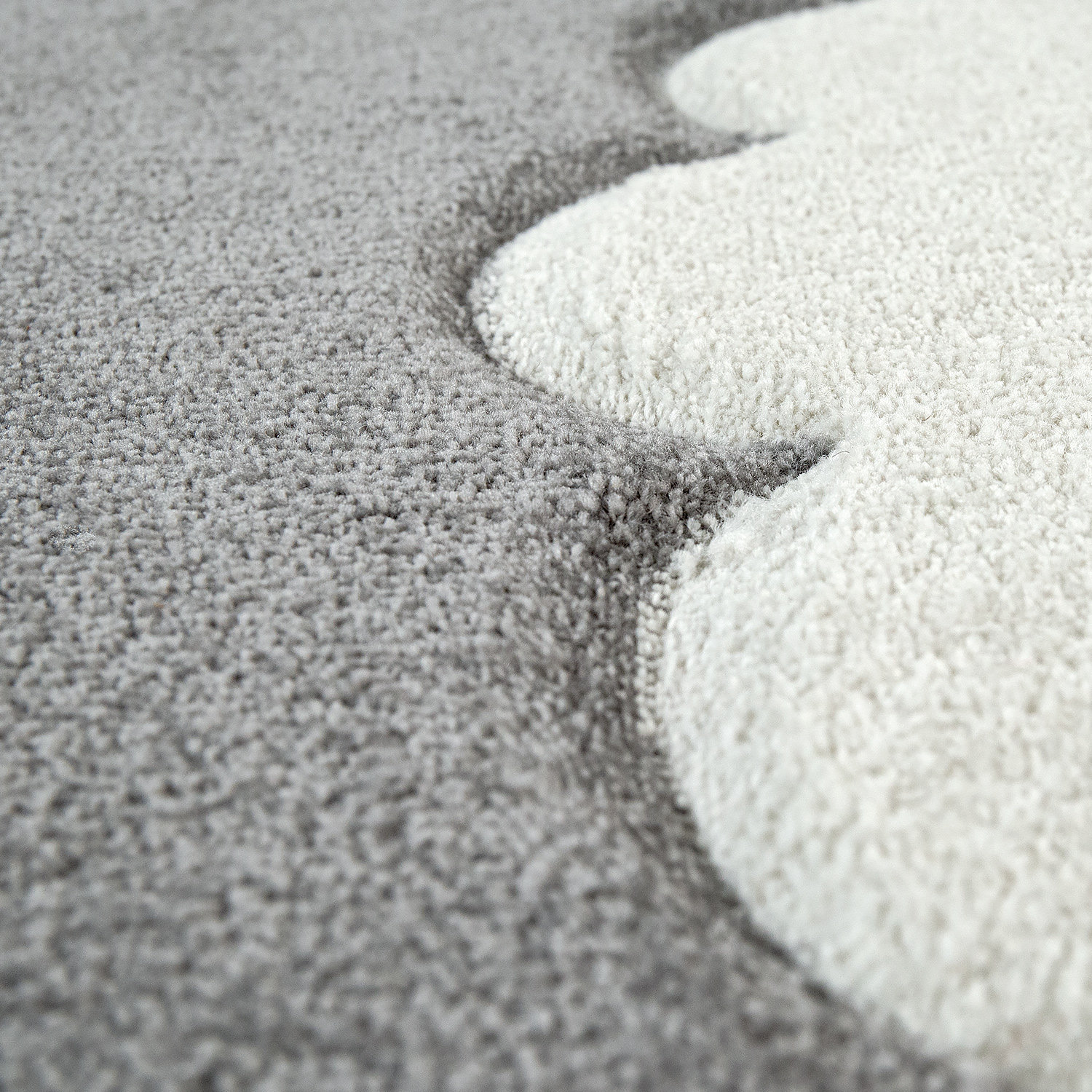 Hotwells Area Rug in Gray/White, Rectangle 6'7" x 9'6"