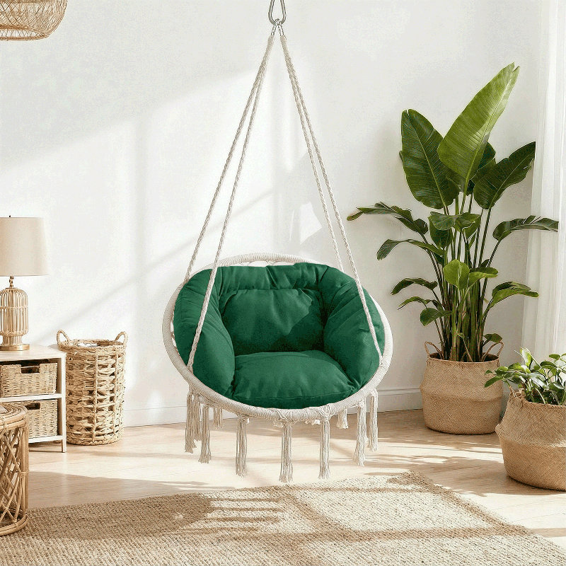 Ladouceur hammock chair, Beige, Vert foncé