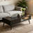 Retro rectangular solid wood coffee table-2120969799