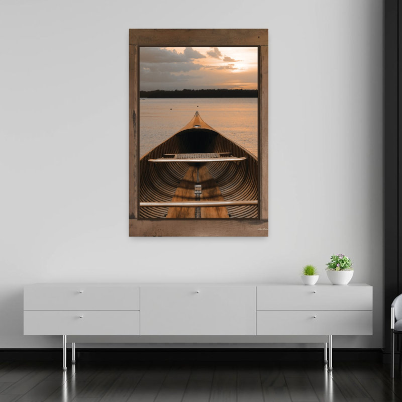 Art antique de paysage de bord de mer antique antique II, H 60 po x l 40 po