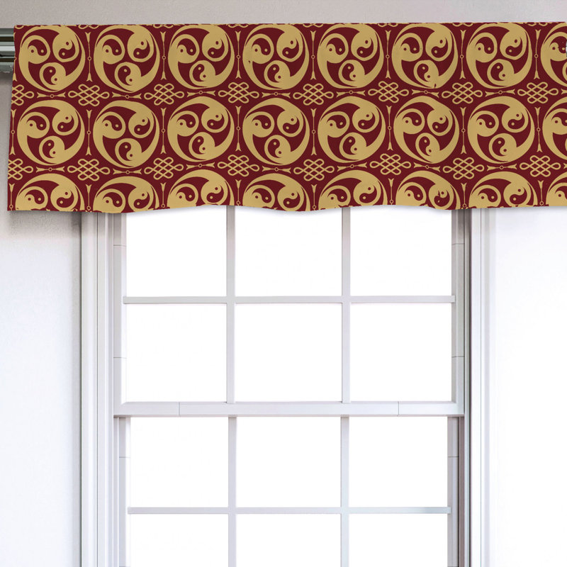 Sateen Ruffled Window Valance